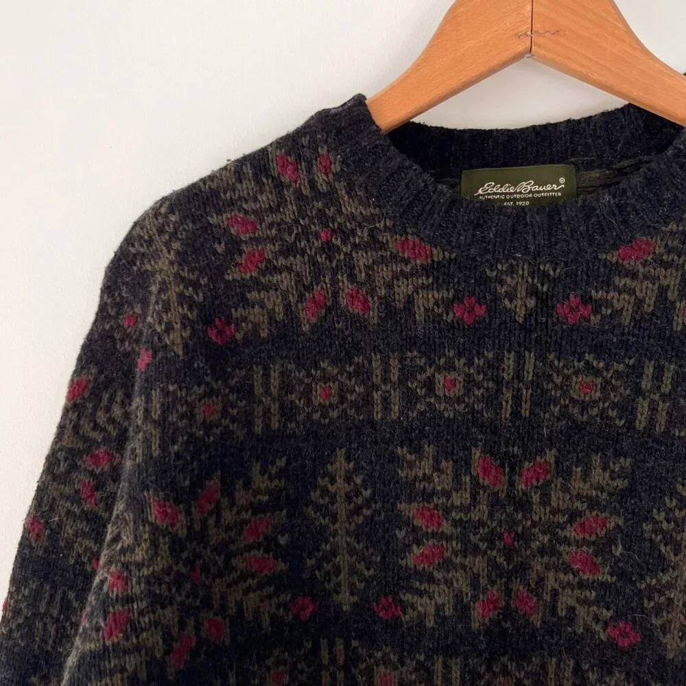 Vintage Eddie Bauer Cotton/Wool Sweater - Picture 2 of 6
